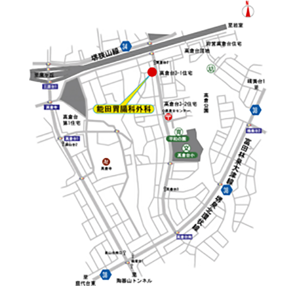  医療法人 能田胃腸科・外科 地図